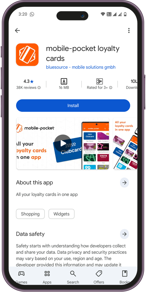 Mobile-pocket – Simple & Secure Loyalty Card Storage